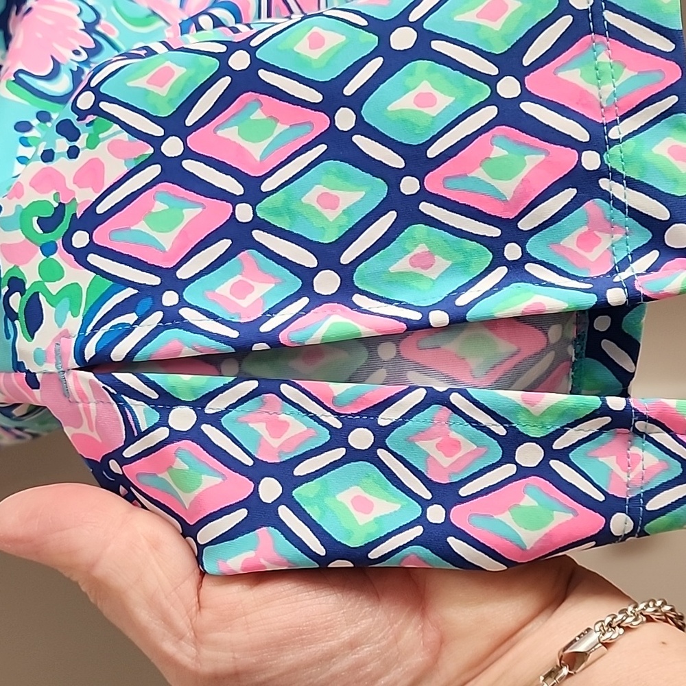 Lilly Pulitzer TALLI Coverup Size Medium Blue Horizon - Picture 3 of 7